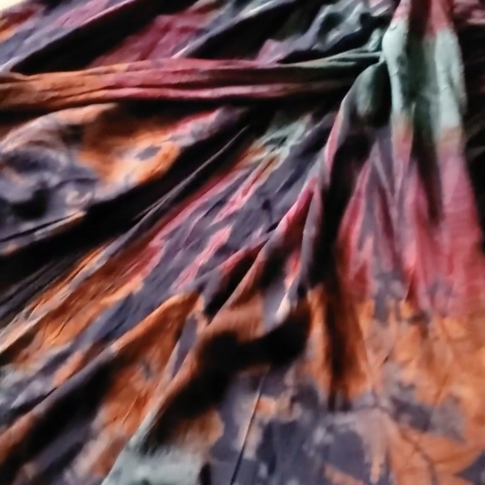 Gypsy Rose Tie Dye Wrap Maxi Flowy Boho Gypsy Festival Summer Skirt - Picture 2 of 12